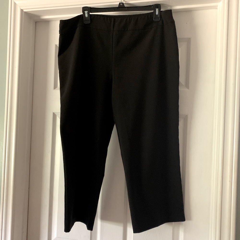 Briggs New York Black Ankle pants Size 14 EUC